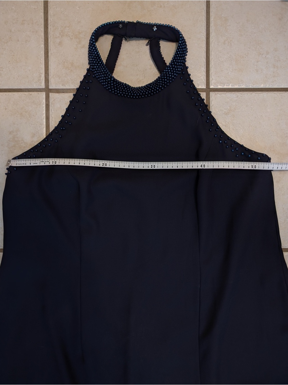 Vintage Beaded Halter Dress - Picture 7 of 15